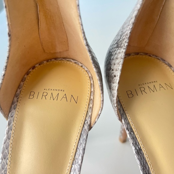 Alexandre Birman Clarita Assymetric Python Heels - Picture 5 of 10